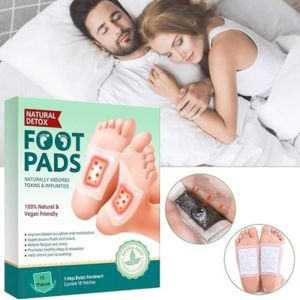 Jitgol Herbal Foot Detox Pads for Toxin Removal | Pain Relief Foot Patches for Feet Cleansing | Natural Ingredients for Sleep Aid | Overnight Use | Toxin Removal with Bamboo Vinegar and Acupoint Micro-Massage Technology | Pack Of Pads (50)
