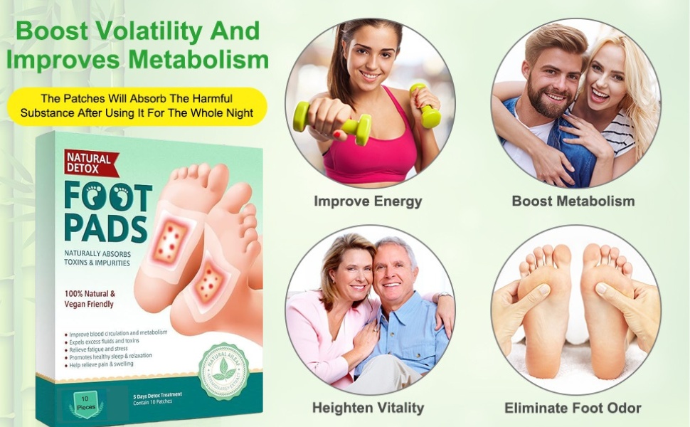 Herbal And Gentle Ingredient Ginger Detox Foot Patches – for Pain Relief & Relaxation, South Moon Style Footpad for Women & Men, Slim Detox Foot Patch for Overnight Use (Foot Pads Patches)