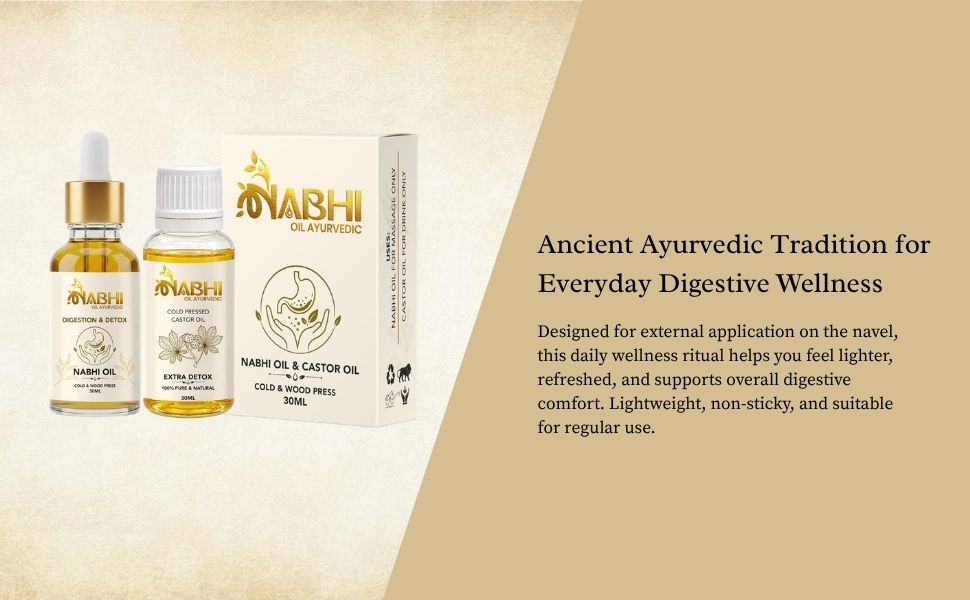 Nabhi Oil for Digestion & Weight Loss | Nabhya Dhara Belly Button | 30ml