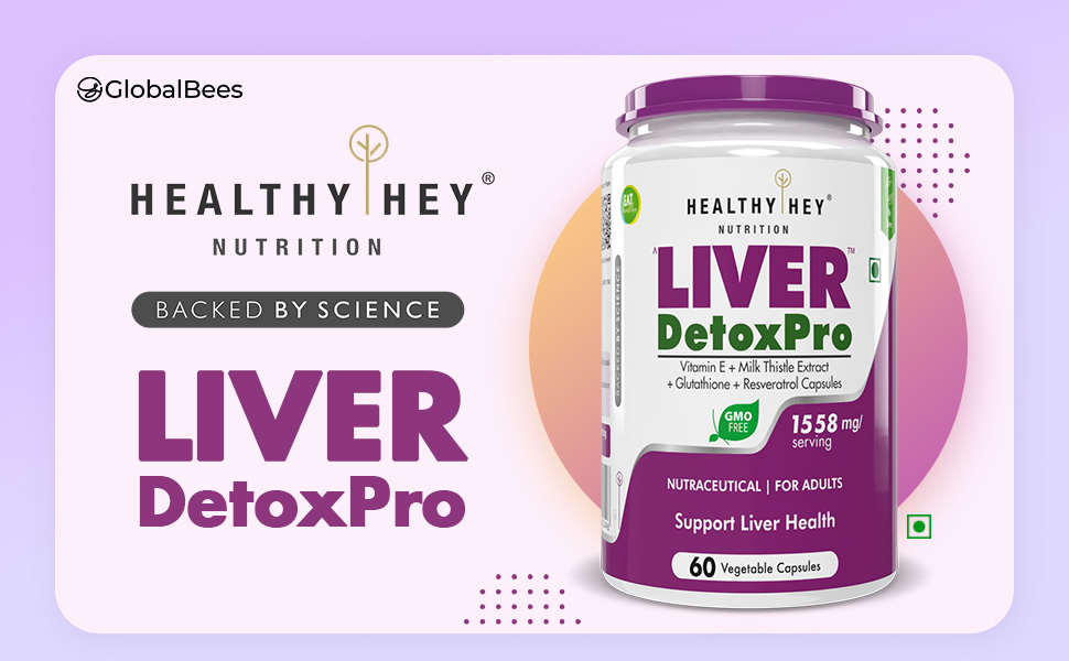 HealthyHey Nutrition Liver DetoxPro - 1558mg per serving - 60 vegetable capsules