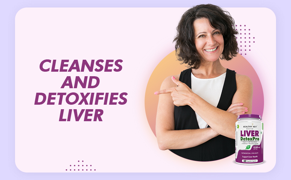 HealthyHey Nutrition Liver DetoxPro - 1558mg per serving - 60 vegetable capsules