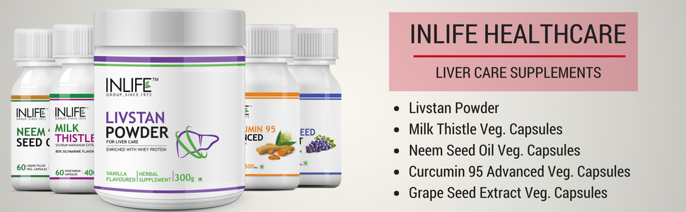 INLIFE Liver Support Supplement, Tamalaki Citraka Kasani, 60 Veg Caps