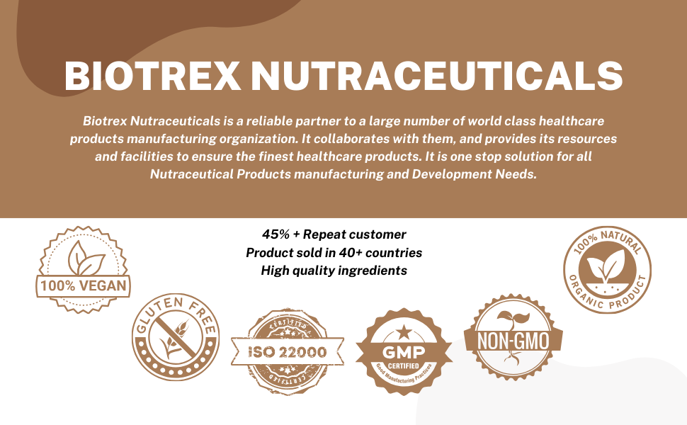 Biotrex Nutraceuticals Astragalus 500mg Supplement | Heart & Kidney Health | Immunity Booster & Adaptogen | Antioxidant | Enhances Strength & Atheletic Performance | 60 Veg Capsules