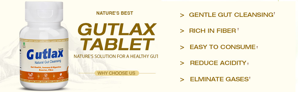 Gutlax Natural Gut Cleansing Tablet| Gut Health Supplement|60 Tablets