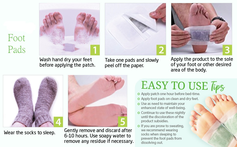FEDORA Premium Detox Foot patches, Cleansing Toxin Remover Foot Pad, Stress Relief Sleep Weight Loss Patch, For Men & Women (1)