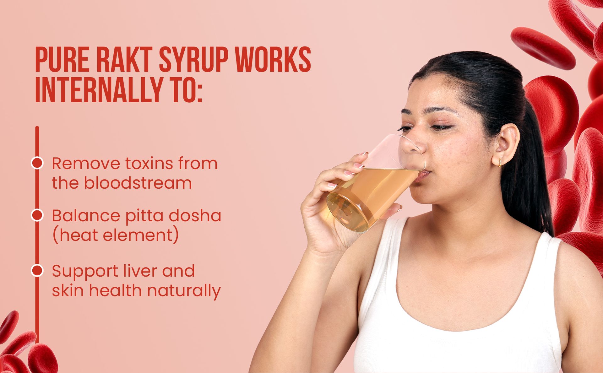 Leeford Pure Rakt Ayurvedic Blood Purifier Syrup for Healthy Skin & Liver Detox – Natural Herbal Syrup for Men & Women - Pack of 2