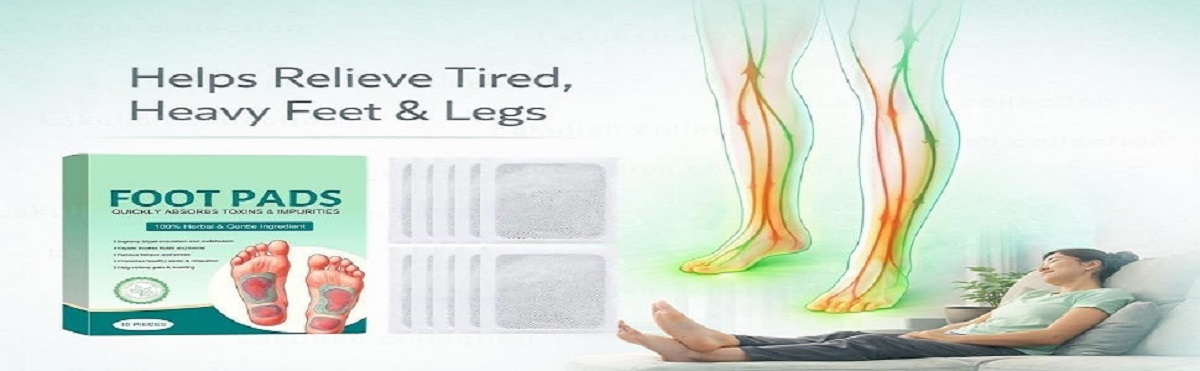 Foot Pads, 100% Natural & Organic, Absorbs Toxins & Impurities, Enhances Sleep Quality (Pack of 2)