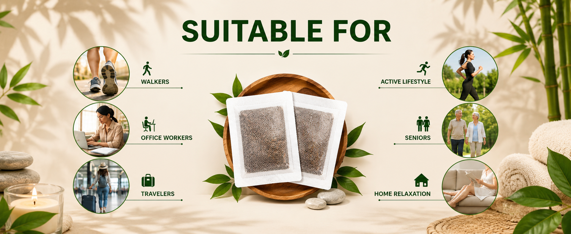 Herbal and Gentle Ingredient Foot Pads - (10 pieces,Pack of 1)