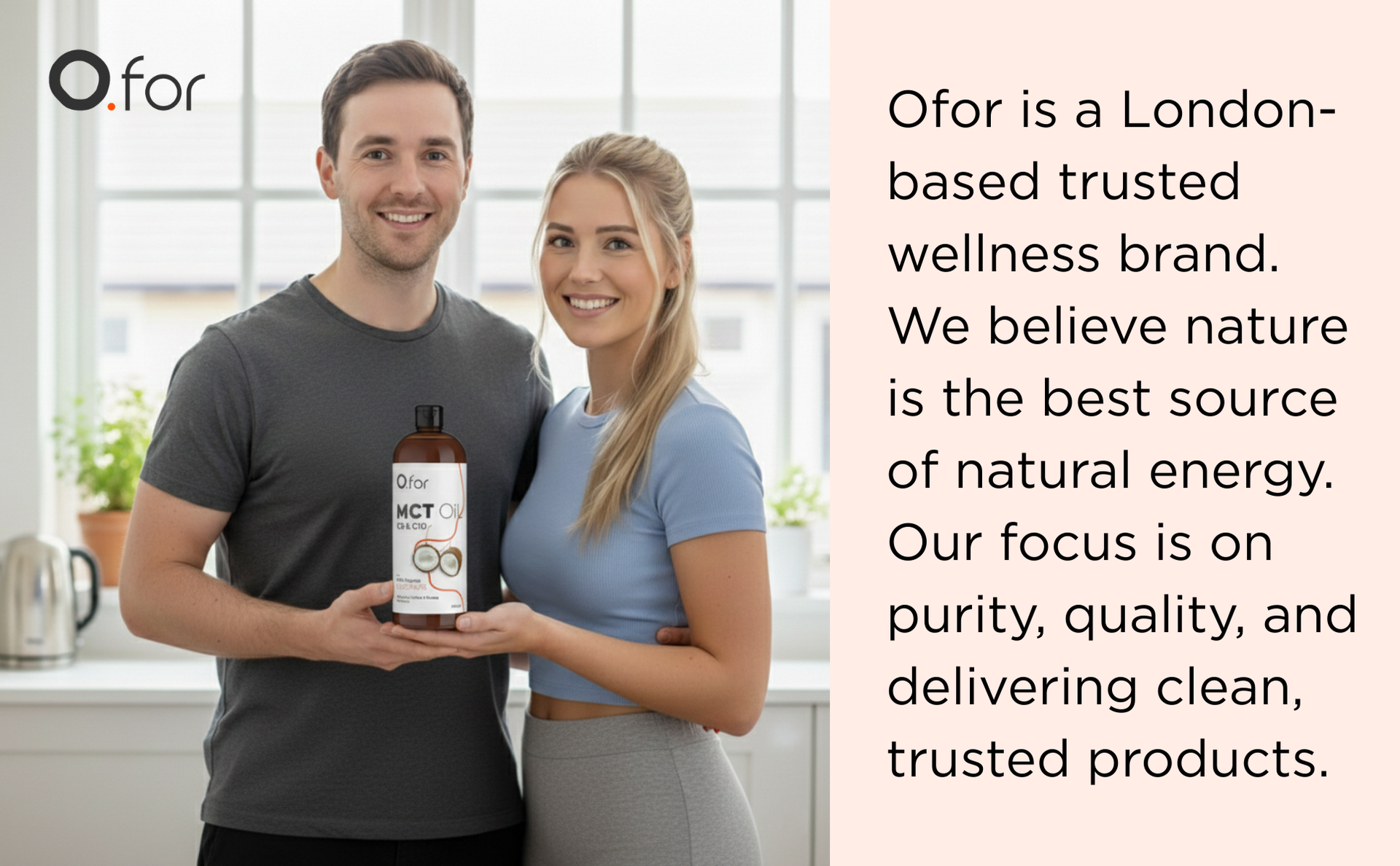 Ofor C8 & C10 MCT Oil (Coconut) 500 ml - Cold-Pressed Extraction from 100% Pure Coconuts - It's keto, vegan-friendly, and gluten-free - Trusted MCT Oil for bulletproof coffee, shakes, and salads