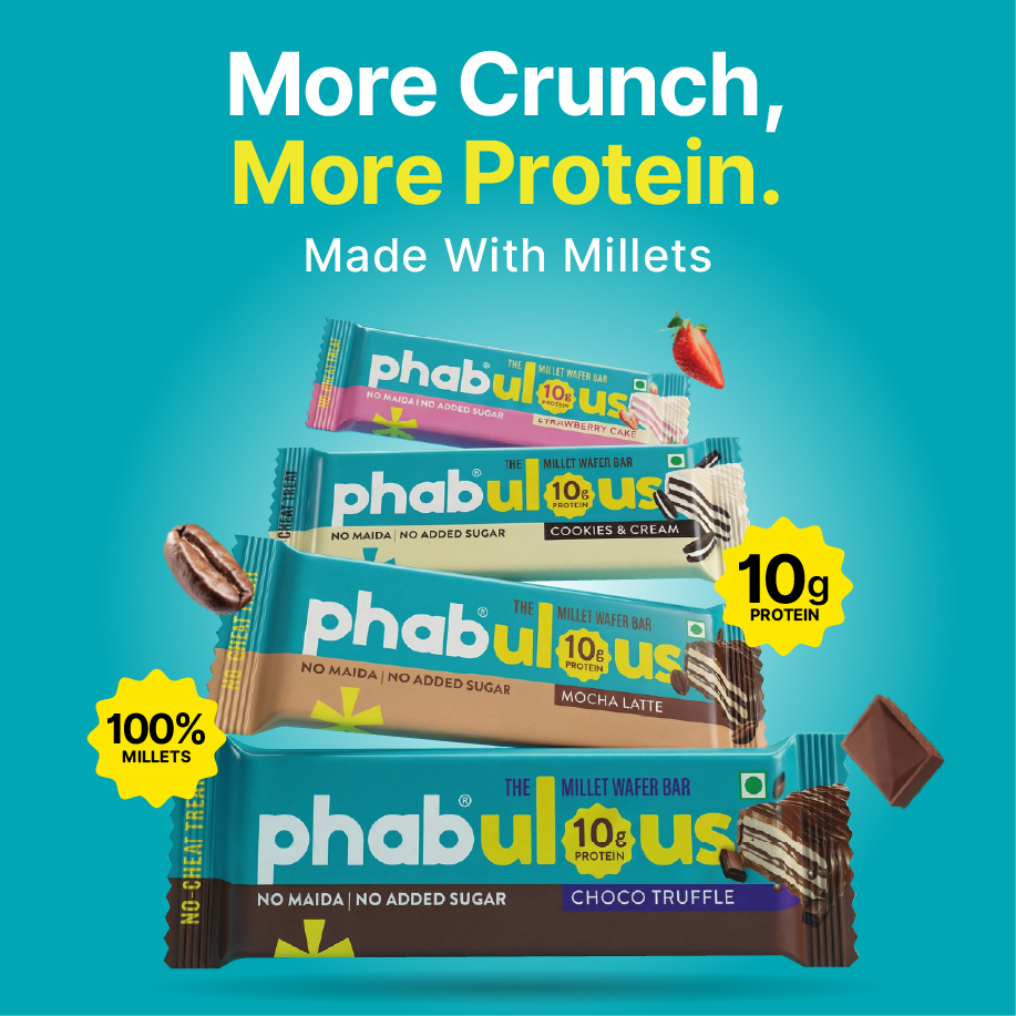 Phab Mocha Nut Fudge Protein Bar with 21g Protein, 8g High Fibre & 0 Added Sugar 100% Vegetarian | Healthy & Tasty Protein bars | Trans Fat-Free & No Preservatives Protein bars (Pack of 12 x 65g)