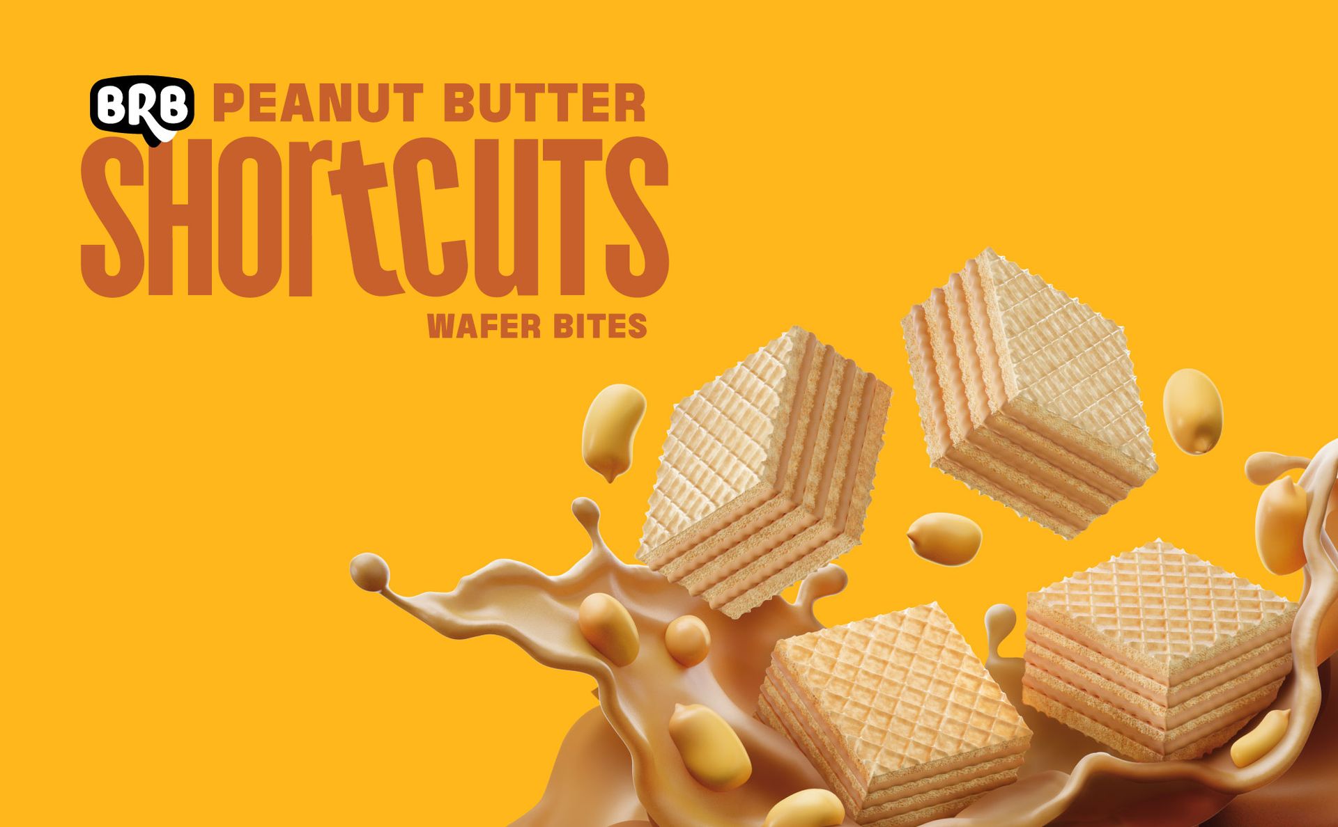 BRB Shortcuts - Protein Wafer Bites | Classic & Chocolate Flavour | 16g Protein | Filled With Natural Peanut Butter | Zero Refined Sugar, No Palm Oil, Healthy Snack | 2 x 100g Combo Box