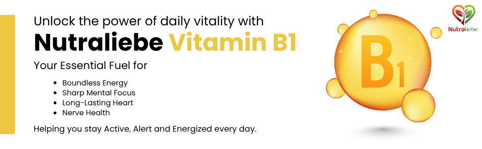 Vitamin B1 (Thiamine HCl) – High-Potency Energy & Nervous System Support | Promotes Metabolism, Heart Health & Brain Function | 90 Vegetarian Capsules | Non-GMO & Gluten-Free