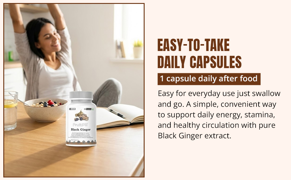 (LeeWell) Black Ginger Supplement, 60 Capsules