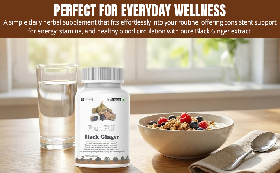 (LeeWell) Black Ginger Supplement, 60 Capsules