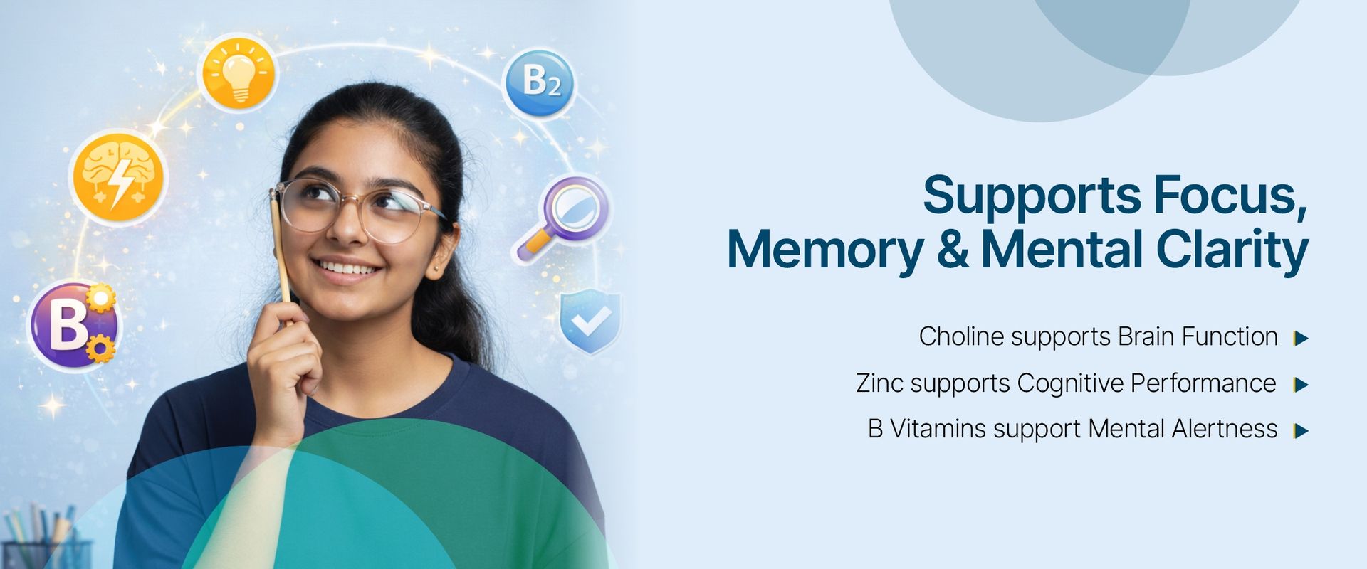 Bliss Welness Teenage Girl Multivitamin With Vitamin, Minerals, Calcium Magnesium Zinc, Aloe Vera Extract, Bamboo and Grapeseed Extract For Immunity, Hair Skin Nails, Bone & Joint Health - 60 Tablets