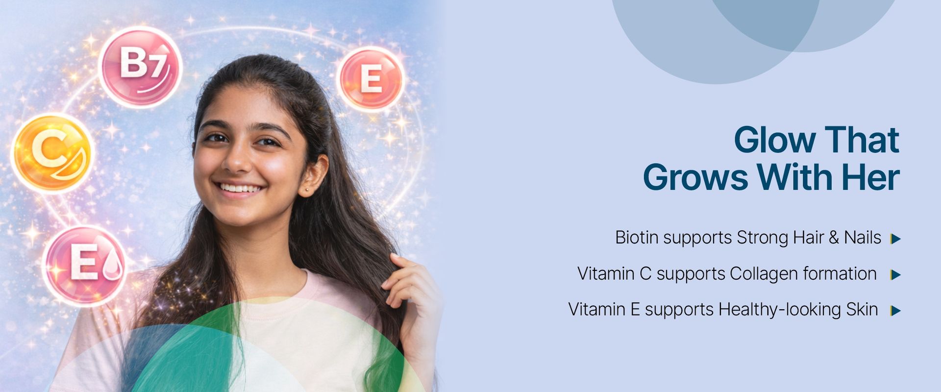 Bliss Welness Teenage Girl Multivitamin With Vitamin, Minerals, Calcium Magnesium Zinc, Aloe Vera Extract, Bamboo and Grapeseed Extract For Immunity, Hair Skin Nails, Bone & Joint Health - 60 Tablets