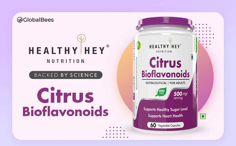 HealthyHey Nutrition Citrus Bioflavonoids - 500mg per serving - 60 Vegetable Capsules