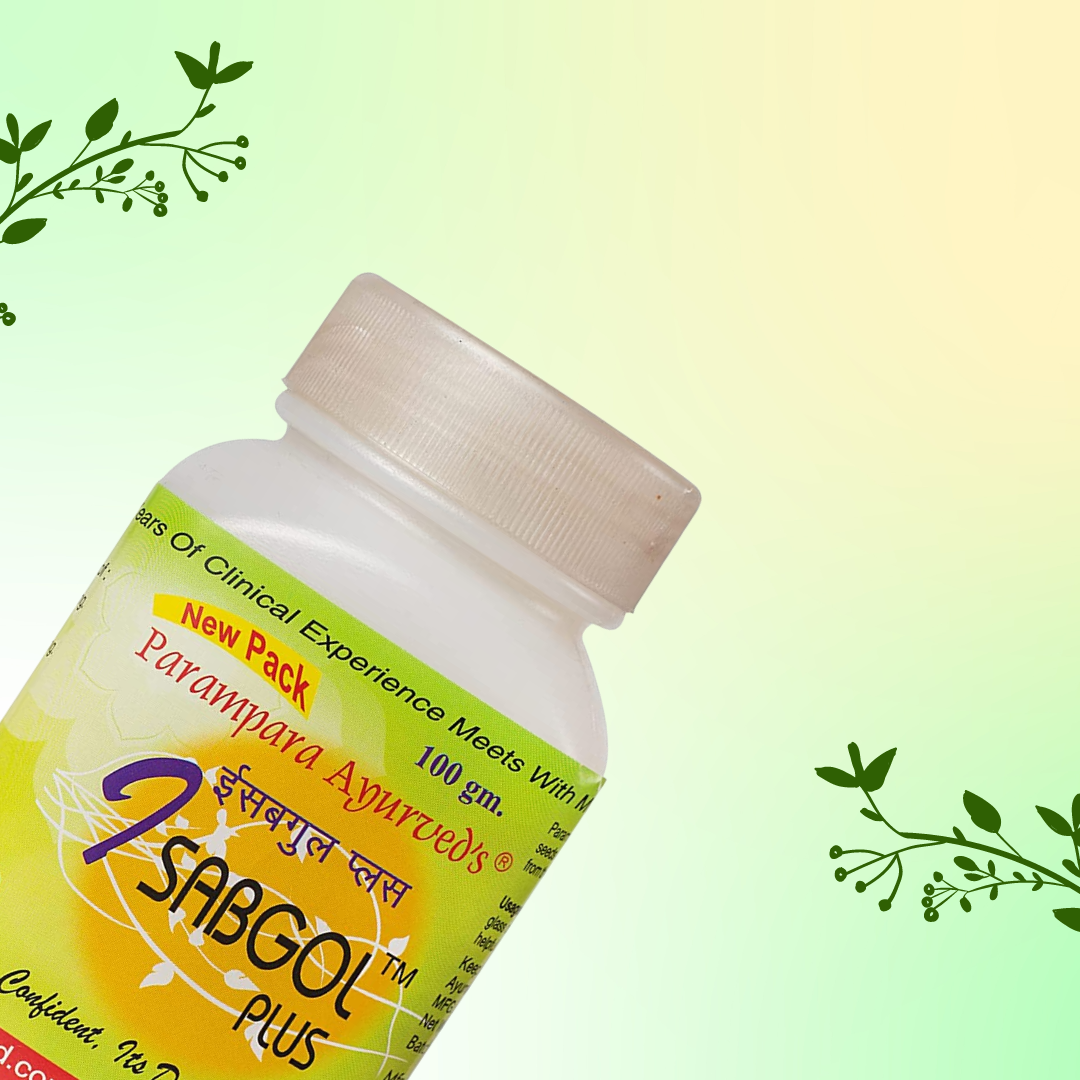 Parampara Ayurved Isabgol Plus Psyllium Husk Powder for Digestive Health Constipation Relief & Weight Management | High Fiber Supplement | 100g
