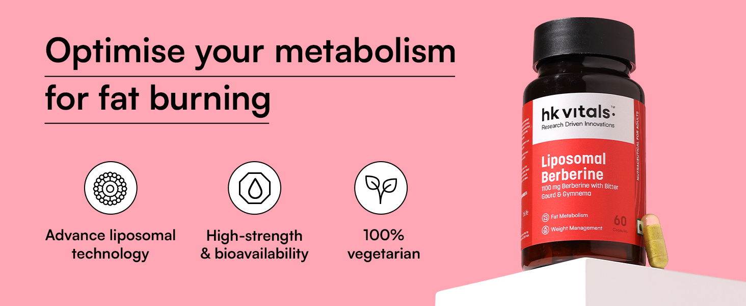 hk vitals Liposomal Berberine, 60 Capsules