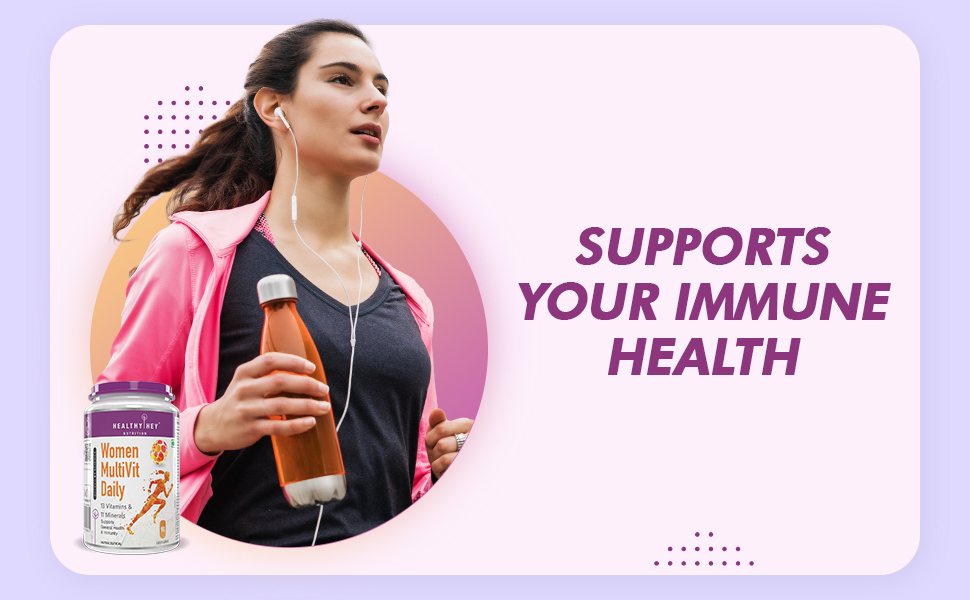 HealthyHey Nutrition MultiVitamin for Women - Multi-Vit Daily - 13 Vitamins & 12 Minerals - 90 Vegetable Capsules