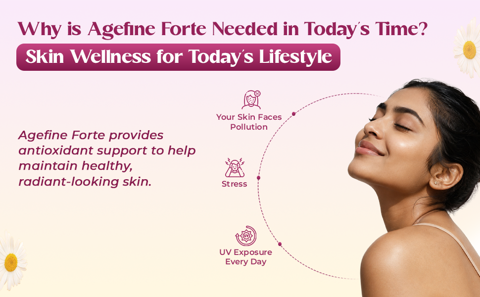 Healing Pharma - Agefine Forte Glutathione Tablets with Vitamin C & Alpha Lipoic Acid | Antioxidant Supplement for Skin Glow, Even Tone & Anti-Aging | 10 Tablets