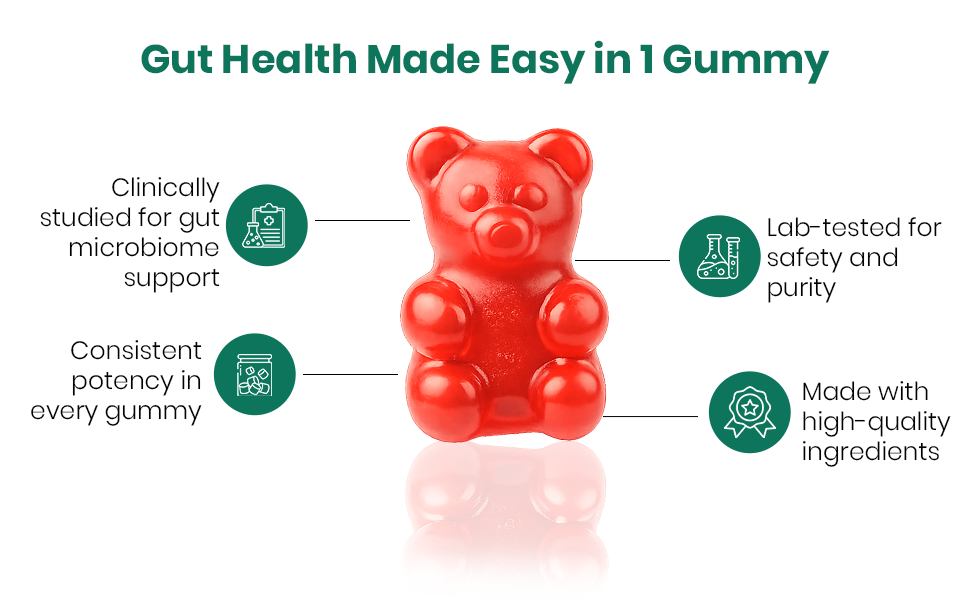 Free On Gut Health Gummies - Bacillus Clausii Probiotics, 30 Count