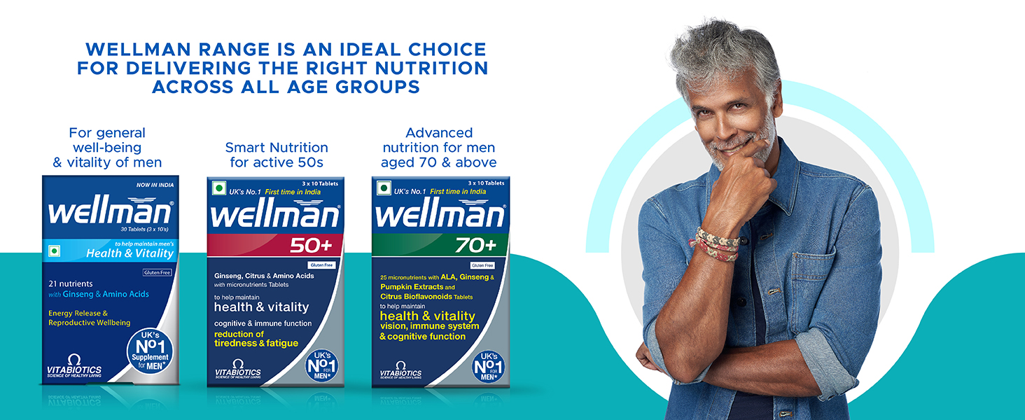 Wellman Hairfollic Hair supplements for Men with zinc, selenium, lignans that supports hair growth, provide strength to hair roots | vegetarian 30 tablets