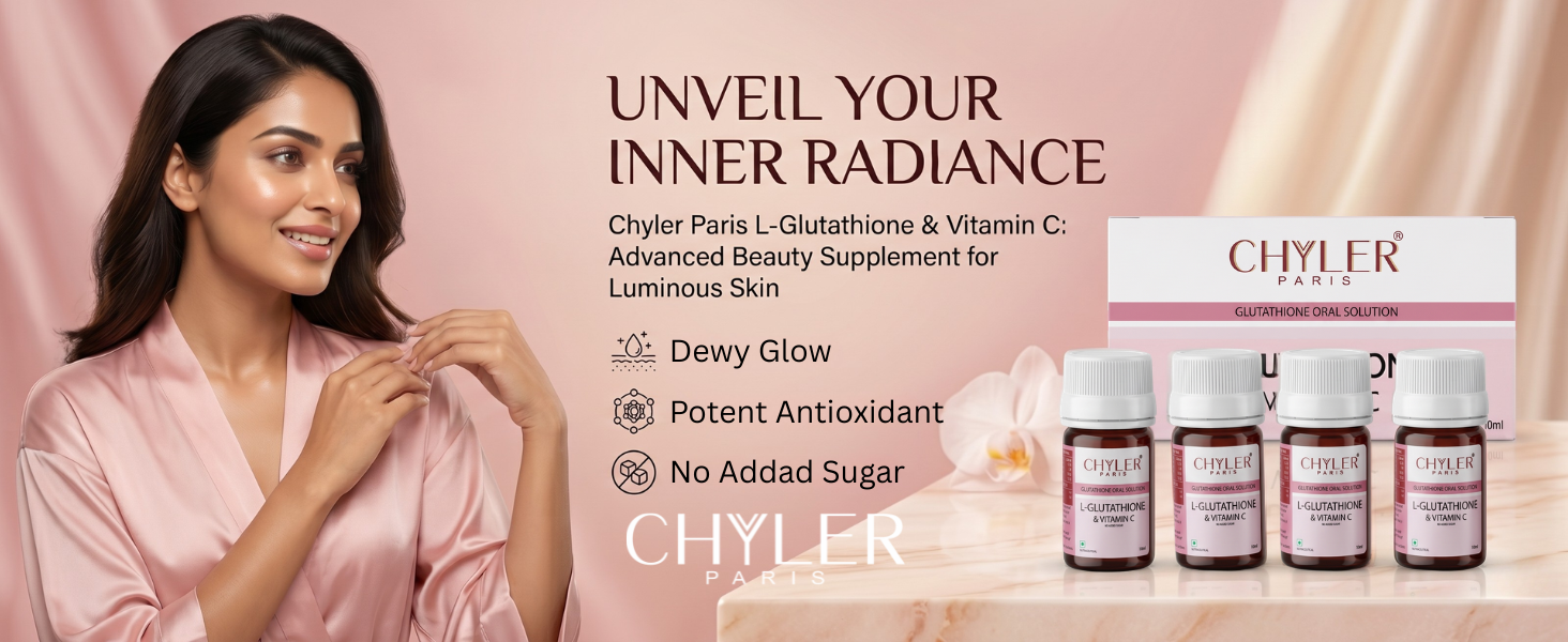 L-Glutathione 500mg Nano Shot with Vitamin C 40mg | Skin Brightening & Glow Drink | Reduces Pigmentation & Dark Spots | Antioxidant Skin Support | 4 x 10ml