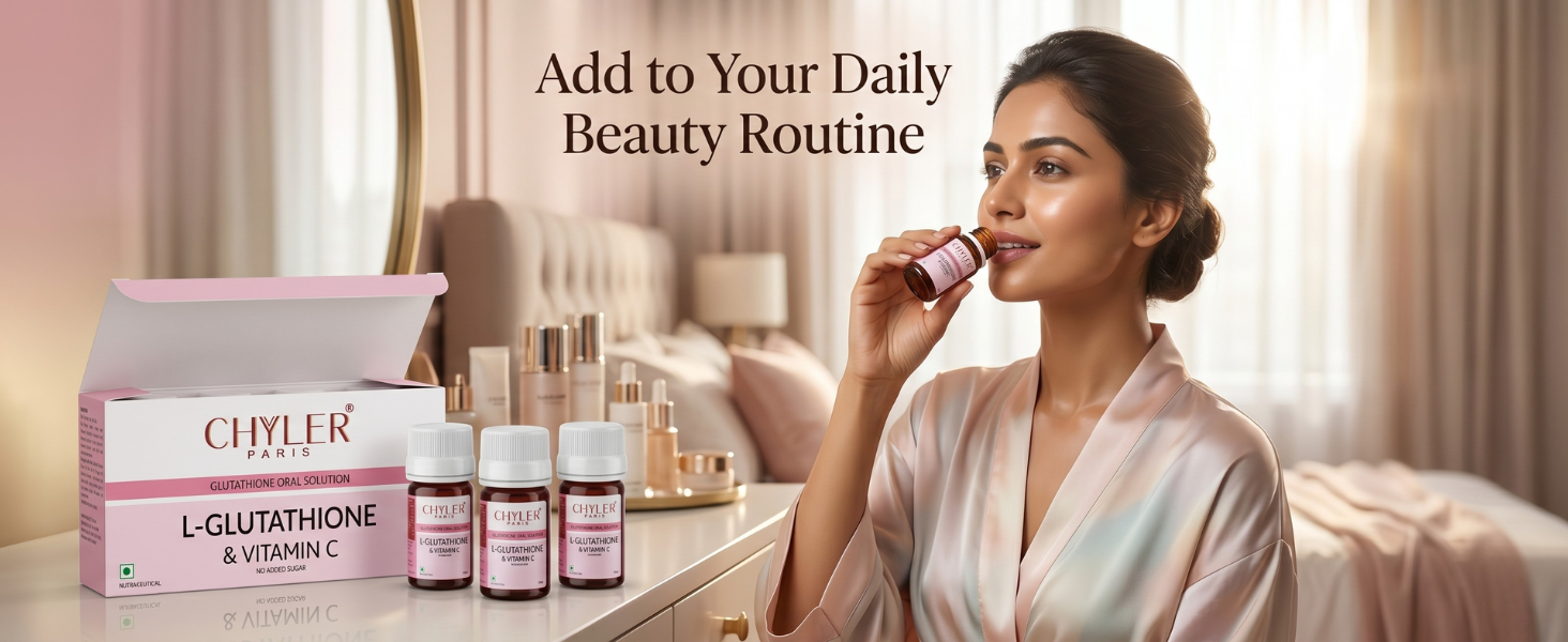 L-Glutathione 500mg Nano Shot with Vitamin C 40mg | Skin Brightening & Glow Drink | Reduces Pigmentation & Dark Spots | Antioxidant Skin Support | 4 x 10ml