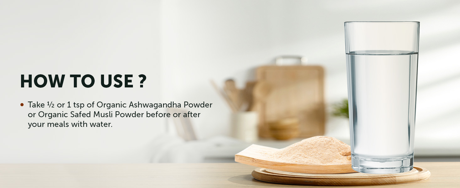 Neuherbs Organic Safed Musli + Ashwagandha Powder 200g | Ayurvedic Herbal Combo for Strength, Stamina, Energy & Daily Wellness Support | Supports Calmness & Active Lifestyle