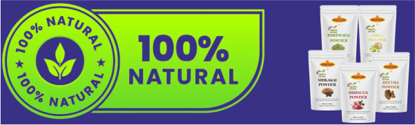 Khadi 100% Herbal Pure Amla Reetha Shikakai, Bhringraj and Hibiscus Powder for Hair |Hibiscus Powder/gudhal powder/gudhal fool powder (Pack of 5,100g each,Total 500g Pack)