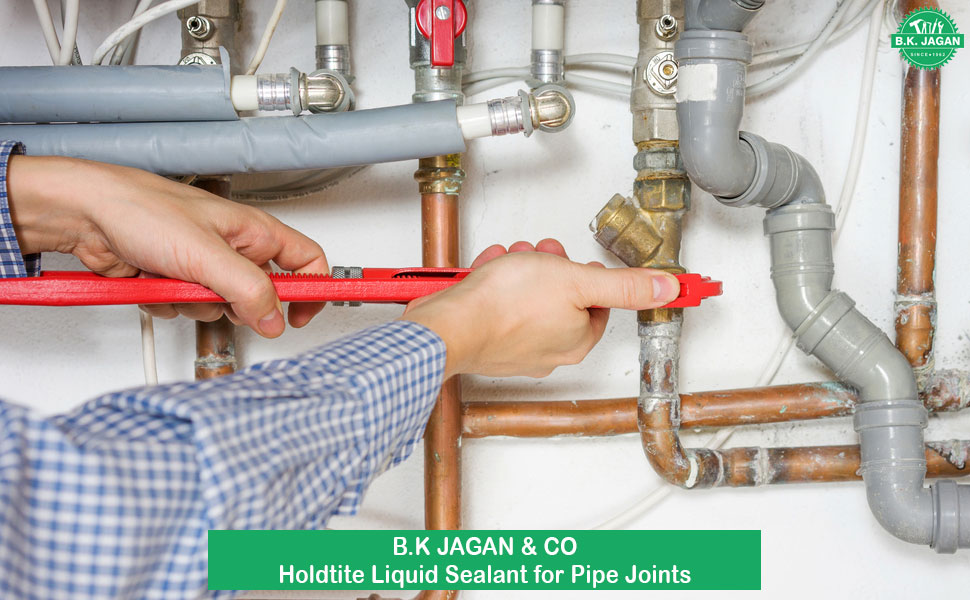 B K JAGAN & CO HOLDTITE LIQUID SEALANT FOR PIPE JOINTS (500 GM) PRODUCT DIMENSION: 8X8X10CM