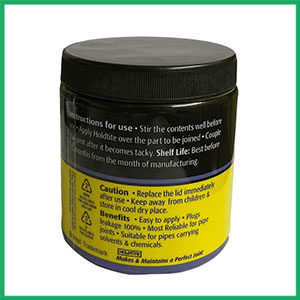 B K JAGAN & CO HOLDTITE LIQUID SEALANT FOR PIPE JOINTS (500 GM) PRODUCT DIMENSION: 8X8X10CM
