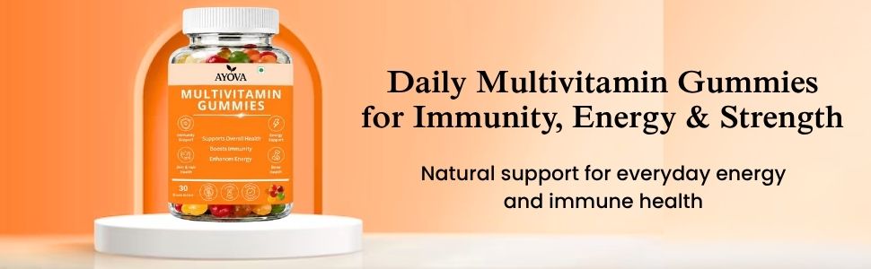 Multivitamin Gummies for Adults & Kids | Daily Vitamins for Immunity, Energy, Skin, Hair & Bone Health | Gluten-Free, Cruelty-Free Gummies | 30 Count