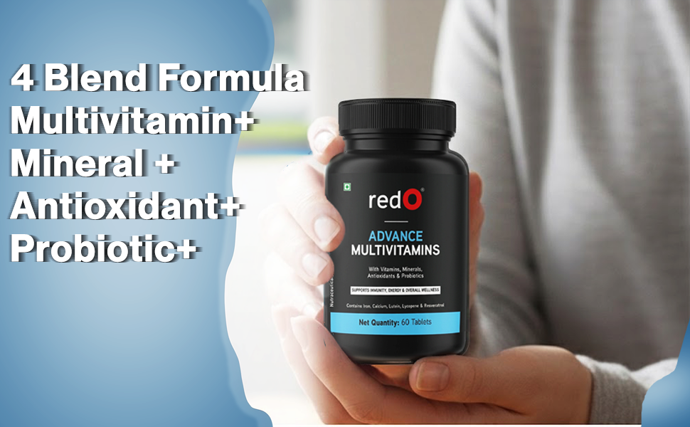 redO Advanced Multivitamin Energy Wellness Blend 60 Tablets