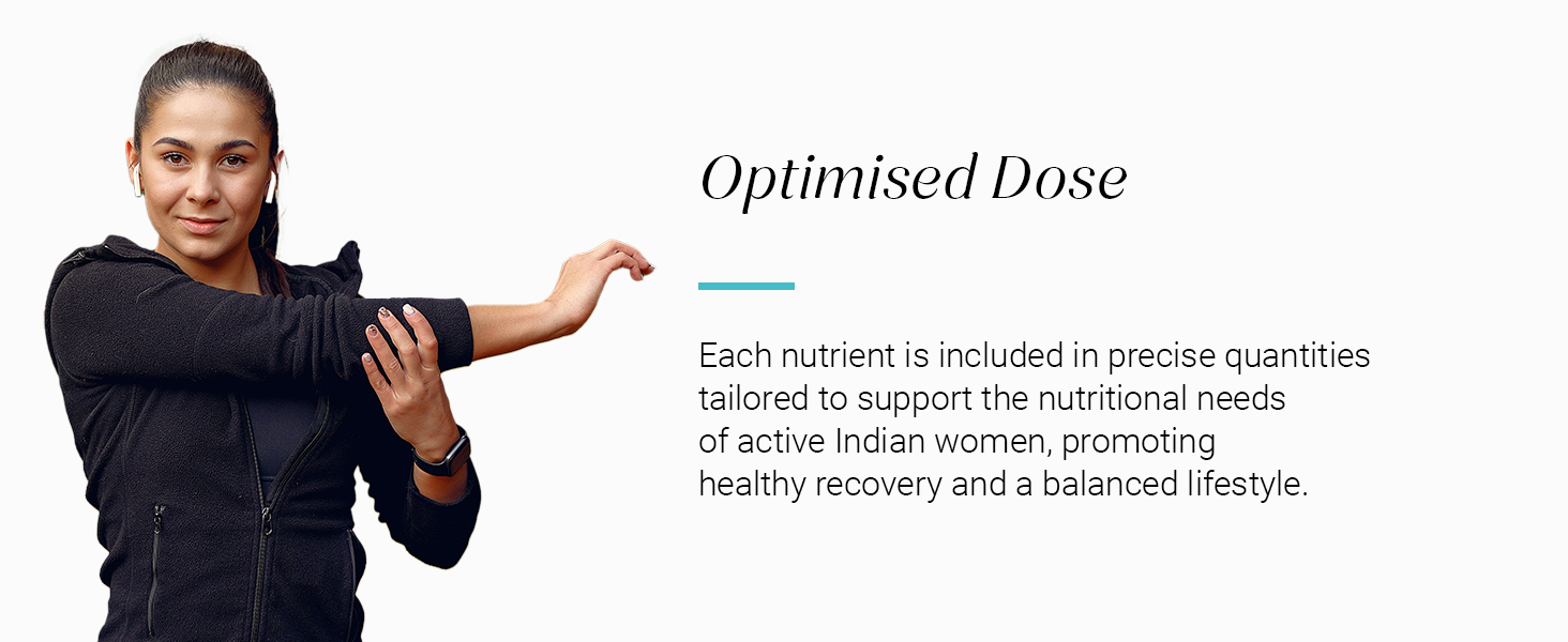 Nutrova Multivitamin For Women - Daily Multivitamins with bioavailable Iron bisglycinate, CoQ10 and Lycopene - Optimized for Indian Diets - 60 Tablets.