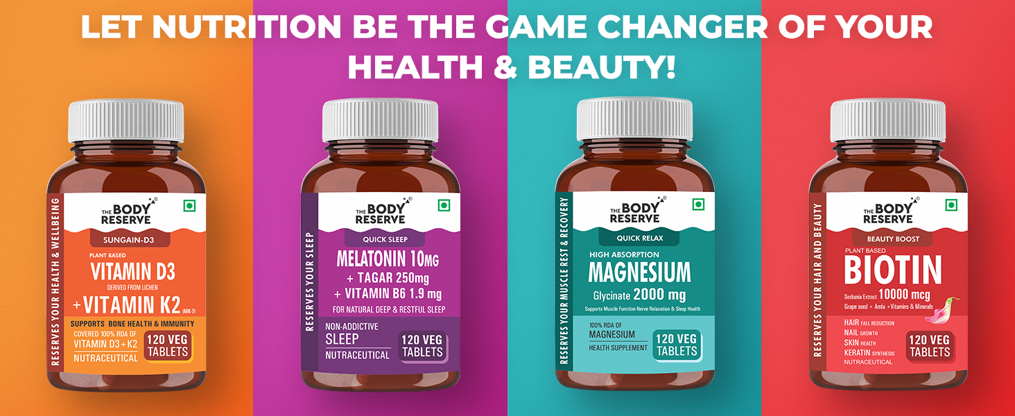 The Body Reserve Vitamin B Complex Tablets- 120 Veg Tablets 100% Rda Of Vitamin B1, B2, B3, B5, B6, B7, B9 & B12, Vitamin B Complex Supplements For Women & Men (4 Months Supply Pack)