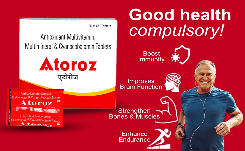 Daily Use Multivitamin, Multimineral Tablets for Men & Women with Essential Zinc, 18 Vitamins, 8 Trace Elements for Daily Immunity Veg Tablet with Vitamin C