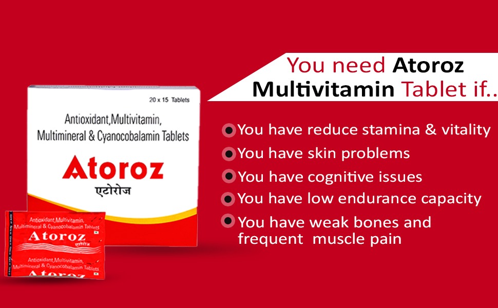 Daily Use Multivitamin, Multimineral Tablets for Men & Women with Essential Zinc, 18 Vitamins, 8 Trace Elements for Daily Immunity Veg Tablet with Vitamin C
