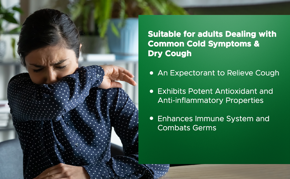 Liquid, An Herbal Expectorant Formula With Natural Extracts Of Yashtimadhu, Shunthi To Relieve Cough, Tuberculosis, Rhinitis, Asthma | Sugar Free Herbal 100Ml Syrup