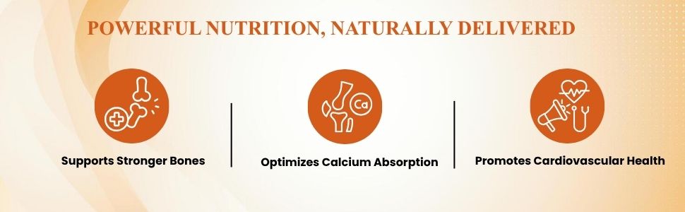 Vitamin D3 + K2 (MK-7) | 100% Veg D3 from Lichen | Supports Bone Strength, Calcium Absorption & Immunity | Gluten Free | 90 Veg Tablets