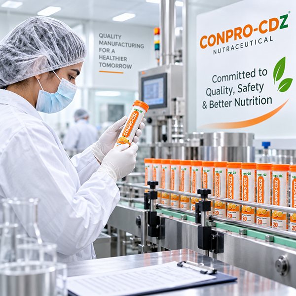 CDZ Orange Flavour Effervescent Tablets | Amla Extract, Zinc (Zinc Sulphate), Vitamin C & Vitamin D | Immune Support, Antioxidant Protection & Digestive Health | 20 Effervescent Tablets