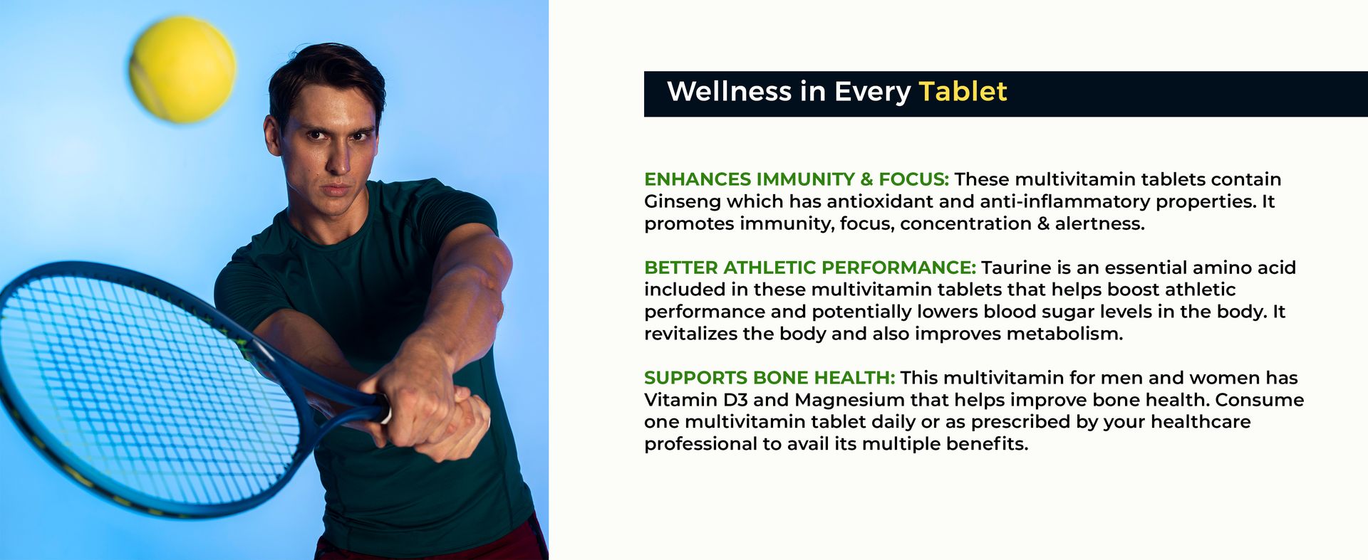 Health Veda Organics Multivitamin for Men | 60 Veg Tablets | Energy, Stamina & Immunity Support | Daily Wellness & Overall Health Supplement
