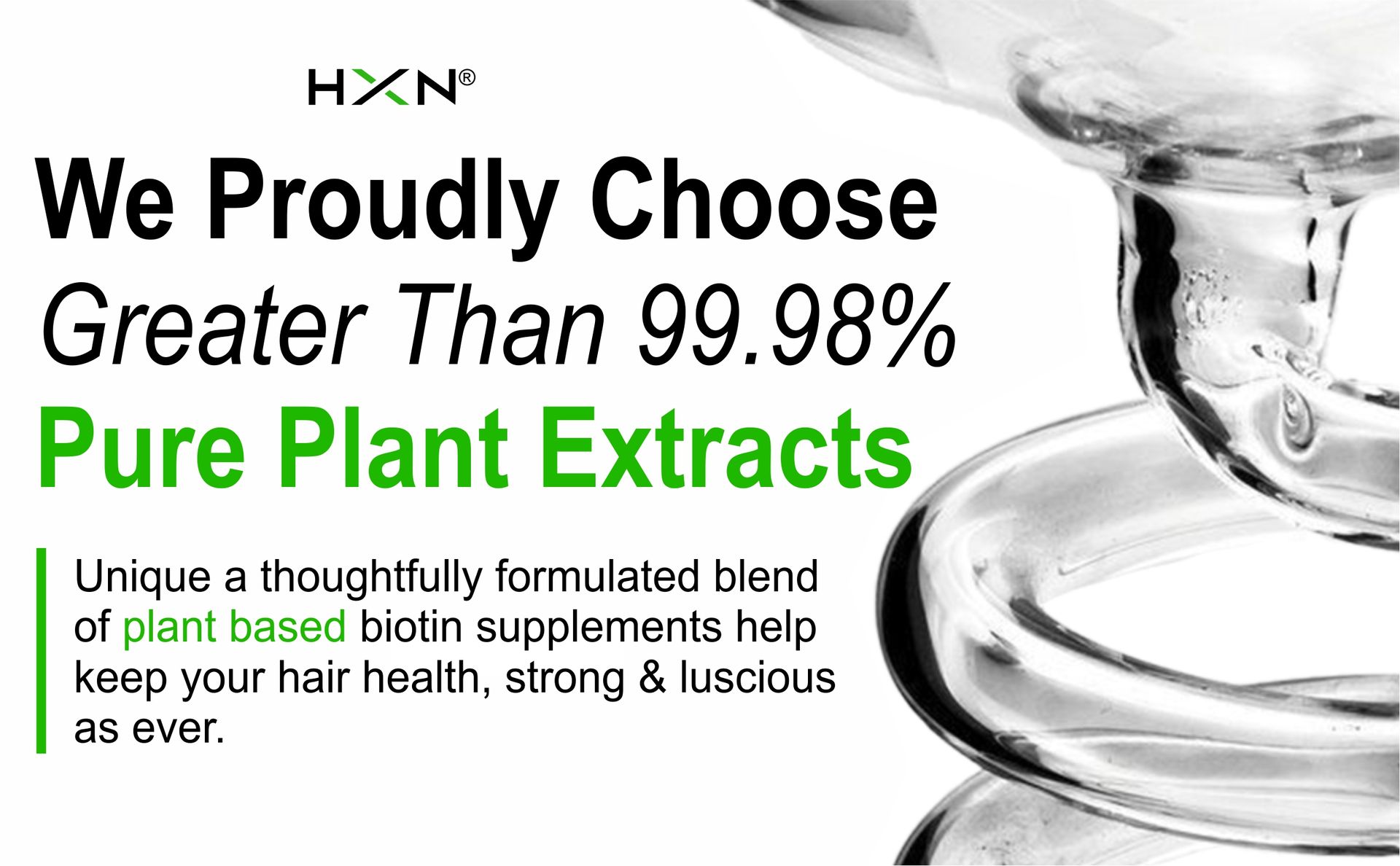 HXN Hair Supplements For Women, With Vitamin C, Glutathione Supplement & Multivitamins, Plant-Based Biotin Tablets For Hair Growth, Fall Control & Regrowth Supplement-120 (Pack 2)