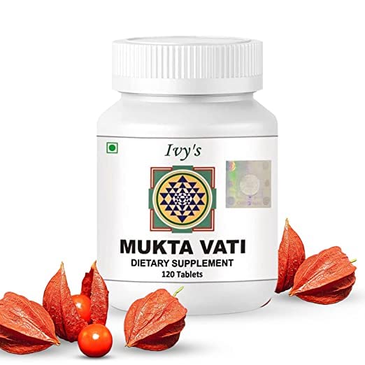 Ivy's Mukta Vati 120 Tablets per Bottle | Blood Pressure Support | Blood Pressure Support | Hypertension Supplement | Blood Circulation Supplement