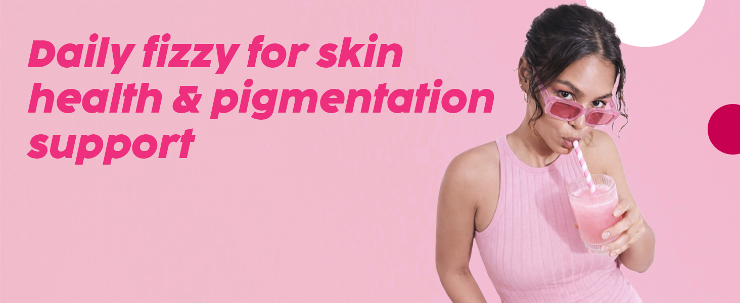 PLIX THE PLANT FIX Glowy Skin Bubbly Effervescent for Clear-Looking, Hydrated & Youthful Skin | 600mg Glutathione, Vitamin E & Hyaluronic Acid | No Maltodextrin | Watermelon Flavour (Pack of 1)