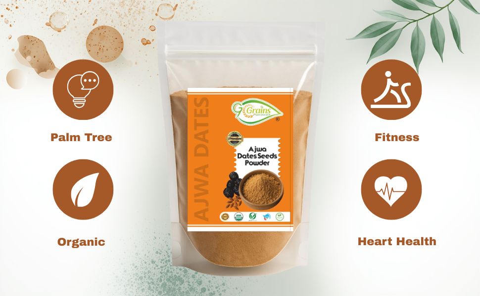 Ajwa Dates Seed Powder (200Grm) | Date Seeds Powder|Natural Herbal Supplement | By G7 Grains