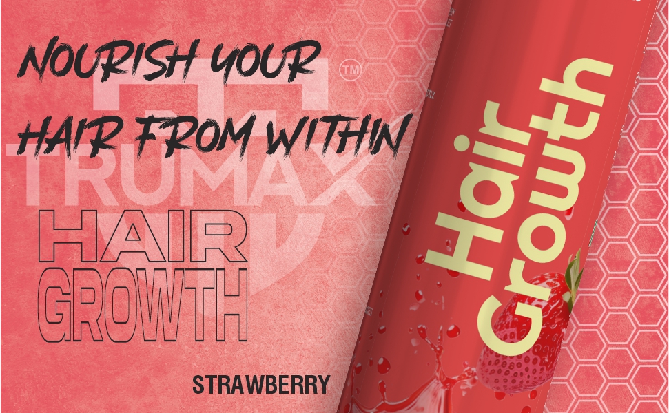Hair Growth Tablet 500mg | Natural Biotin from 500000mcg Sesbania | 20 Effervescent Sugar-Free Tablets in Strawberry Flavor