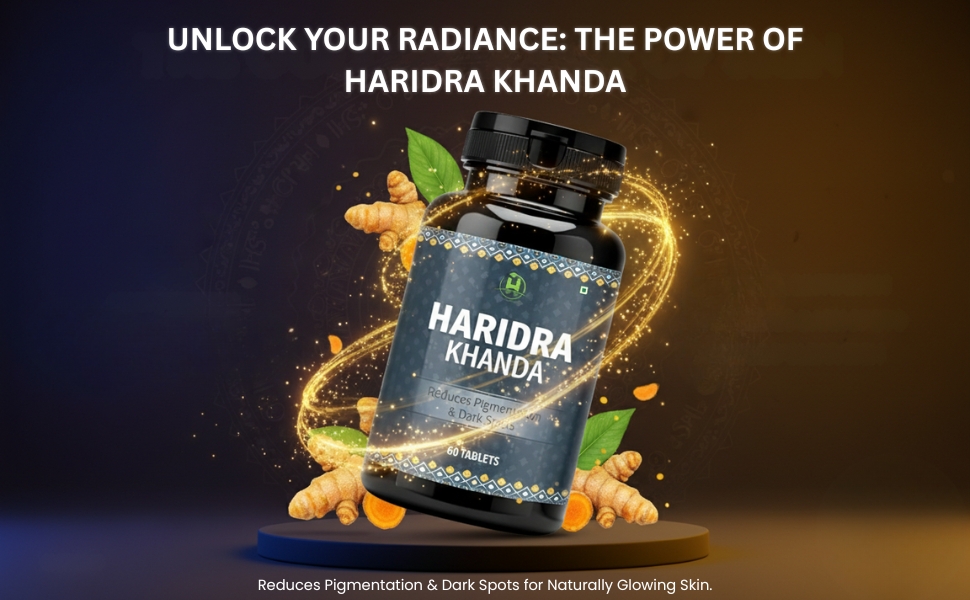 Healthy Nutrition - Just for the Health of it Haridra Khanda Anti Pigmentation 60-Tablet With L-Glutathione 600Mg With Vitamin C For Glowing Skin 20 Effervescent Tablets (Haridra Khanda+L-Glutathione)