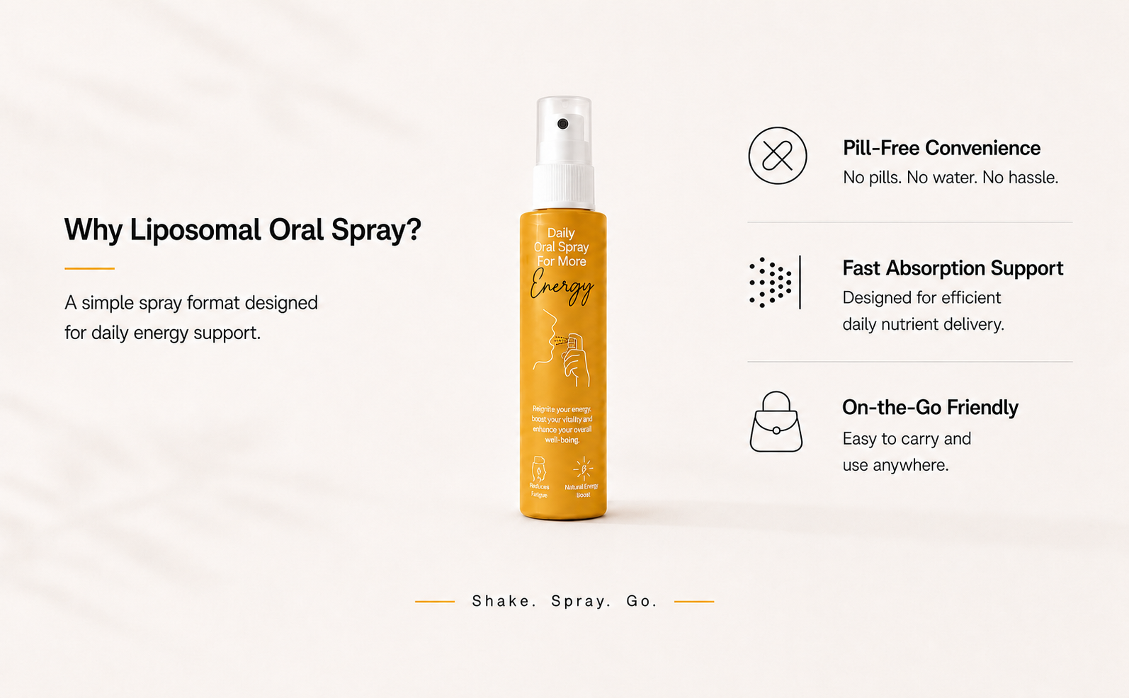 Oriygen Vitamin B12 Supplement Oral Spray | Immunity Booster Spray for Men & Women | Made with New Liposomal Technology | Supports Health, Energy and Immunity | 30ml – 2 Months Supply